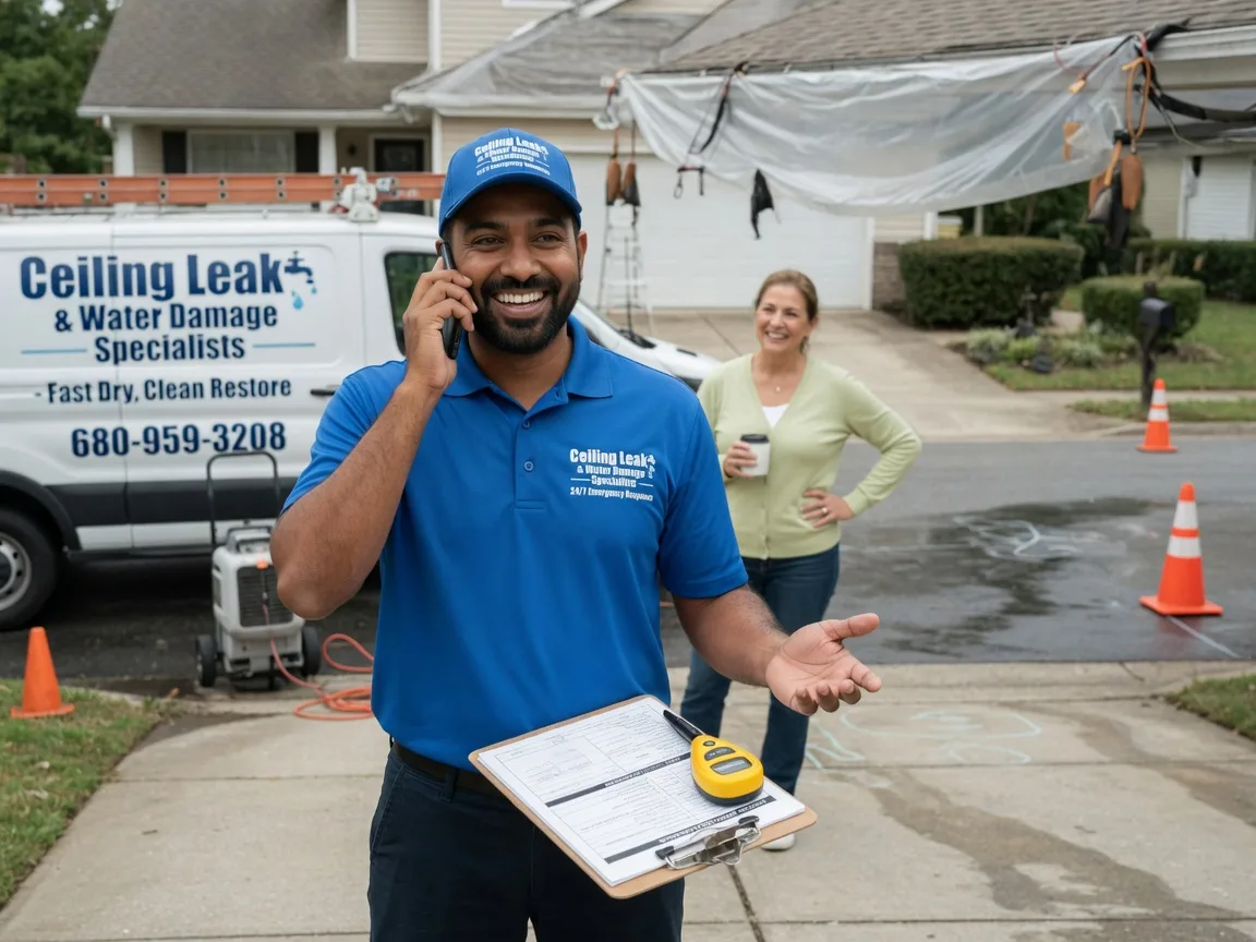 Ceiling Leak Cleanup Spencer, IA FAQs